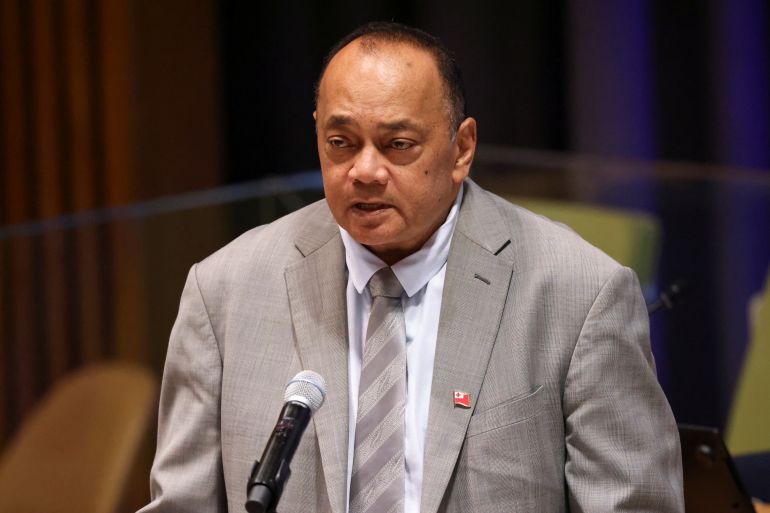 Tonga's Prime Minister Siaosi Sovaleni