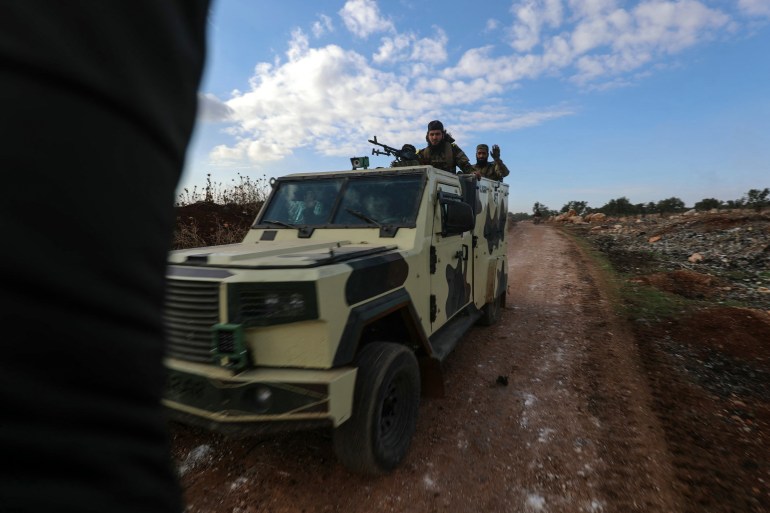 Fighters from Hayat Tahrir al-Sham
