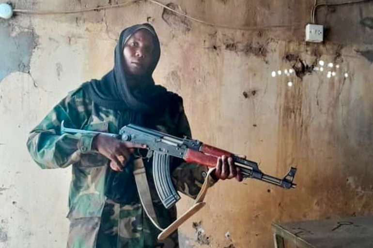 Sudanese fighter in Darfur